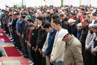 صلاة العيد فى كازاخستان بالعاصمة آستانا
