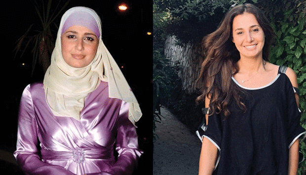 الفنانة حلا شيحة التي اعتزلت الفن لمدة 12 عام بعد ارتدائها الحجاب بالفترة ومن ثم ارتدائها النقاب
