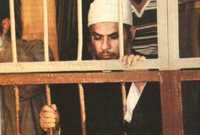 العالم الأزهري عمر عبدالرحمن أثناء المحاكمة