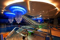 محطة مترو دُبي بالإمارات 

