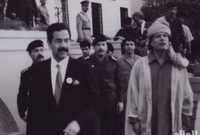 صدام والقذافي 