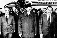 مبارك وصدام والملك حسين 