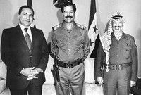 صدام ومبارك وعرفات