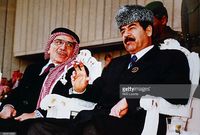 صدام والملك حسين