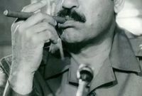 كان صدام مختبئًا في حفرة عميقة تحت مزرعة في منطة الدرو بالقرب من محافظة تكريت
