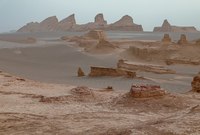 صحراء لوط، واحدة من من أكبر الصحاري في آسيا الوسطى، وتعتبر من أسخن مناطق العالم على الإطلاق
