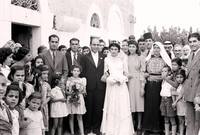 حفل زفاف في بيت جالا قضاء في بيت لحم بفلسطين يعود تاريخها لعام 1946 
