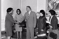  حيث اختارها عبد الناصر لمنصب وزيرة للشؤون الاجتماعية في عام 1962، أسست عدة مشاريع اجتماعية لخدمة المرأة المصرية منها مشروع الأسر المنتجة، ومشروع الرائدات الريفيات
 