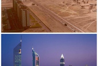 دبي، الإمارات العربية المتحدة: في 1980 مقابل اليوم