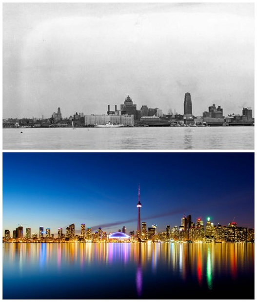 تورونتو، كندا: 1930 مقابل الآن
