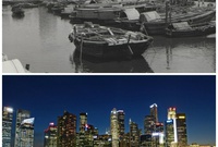 سنغافورة: 1960 مقابل الآن
