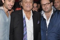 كريم ومحمد مع الفنان الكبير محمود عبدالعزيز