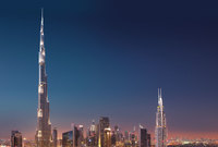 تم اعتبار برج خليفة كأحد أفضل الواجهات المعمارية في العالم كما تم اعتبار تصميم البرج كأحد أفضل التصميمات الهندسية في العالم