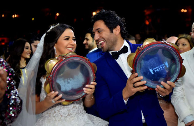 زفاف إيمي سمير وغانم وحسن الرداد في 4 نوفمبر 2016