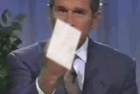 مرة أخرى أثناء إلقاء جورج بوش لأحد الخطابات قام بعمل إشارة خارجة بإصبعه دون أن يلاحظ أن اللقطة تم تسجيلها وبثها ليتعرض لإحراج بالغ بعدها
