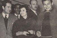 أحمد رمزي مع شادية وفريد الأطرش