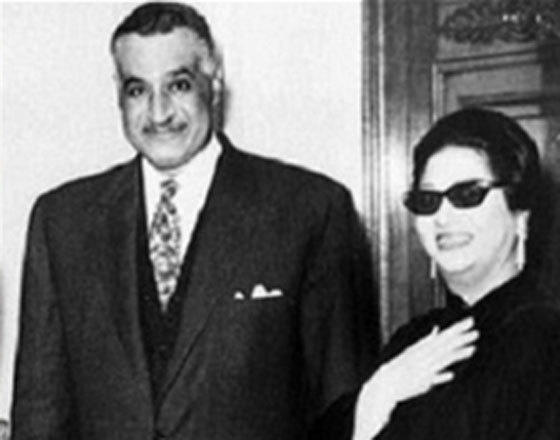 أم كلثوم والرئيس عبد الناصر