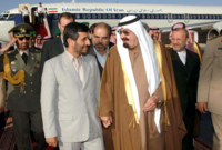 مع الرئيس الإيراني السابق أحمد نجاد
