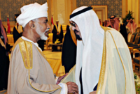 مع السلطان قابوس سلطان عمان