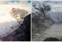 أحد المناطق الجليدية في بيرو. يوليو 1978 - يوليو 2011
