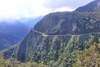 يربط الطريق بين شمال «بوليفيا» مع عاصمة البلاد، ويعرف بـ«طريق الموت»
