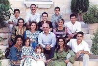 الملك الحسين بن طلال برفقة عائلته
