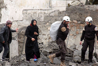 رفعت المنظمة بيان لمجلس الأمن تطلب منه تحرك دولي لوقف البراميل المتفجرة  التى تعبيء في بعض الأحيان بغاز الكلور أكبر مسبب لمقتل المدنيين في سوريا 