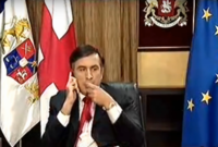 قام الرئيس الجورجي ساكاشفيلي بتناول رابطة عنقه ووضعها في فمه وهو على الهواء مباشرة أثناء إلقاءه أحد الخطابات ليسخر منه الكثيرون لفترة طويلة
