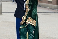 الأميرة للا سلمى عند حضورها لحفل تنصيب ملك هولندا الملك ويليم ألكسندر.