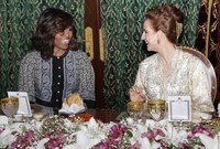 الأميرة للا سلمى وميشيل أوباما زوجة رئيس امريكا السابق أوباما