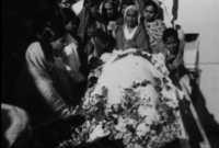 من جنازة المهاتما غاندي