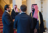 رئيس فرنسا أقام مأدبة عشاء في قصر الإليزيه لسمو ولي العهد بحضور رئيس الوزراء اللبناني