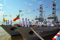 جمهورية ميانمار جاءت فى المركز الـ 15 ولديها 155 قطعة بحرية 