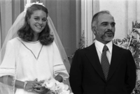 لقطات من حفل زفاف الملك الحسين والملكة نور 