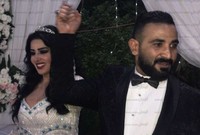 الصور الأولى من حفل زفاف أحمد سعد وسمية الخشاب