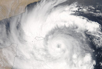 حجم الإعصار يعادل دائرة قطرها 2600 كلم ومساحتها 5.3 مليون كم مربع