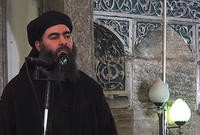 وقبل النهاية بمركزين أي  في المركز 73 حلَّ زعيم تنظيم الدولة الإسلامية (داعش) أبو بكر البغدادي، ووصفته بأنه "استحوذ على اهتمام العالم بسلسلة عمليات قطع الرؤوس البربرية"
