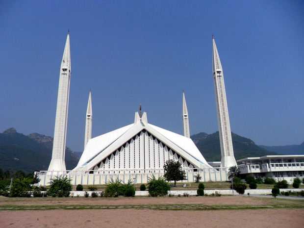 مسجد فيصل في العاصمة الباكستانية إسلام أباد
