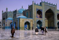 المسجد الأزرق أو مزار شريف، أفغانستان 
