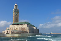 مسجد الحسن الثاني.. مدينة الدار البيضاء المغرب 
