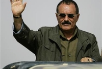 الرئيس اليمني على عبد الله صالح 
