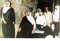 انشأ خط فهد وهو خط وهمي مثل خط بارليف وضعه الملك فهد أثناء حرب الخليج الأولى