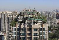  بني هذا المجمع السكني من 26 طابقا على سطح فيلا تبدو كأنها وسط الأدغال والصخور في بكين
